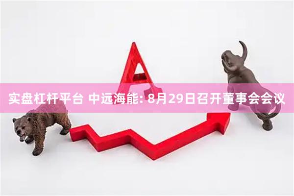 实盘杠杆平台 中远海能: 8月29日召开董事会会议